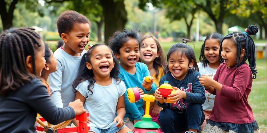 Children playing together, fostering strong friendship bonds.